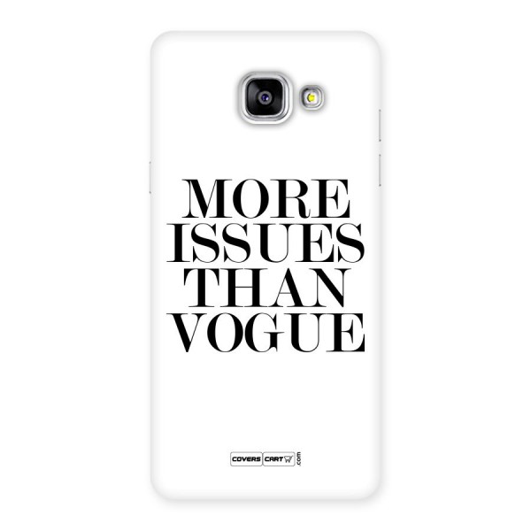 More Issues than Vogue (White) Back Case for Galaxy A5 2016