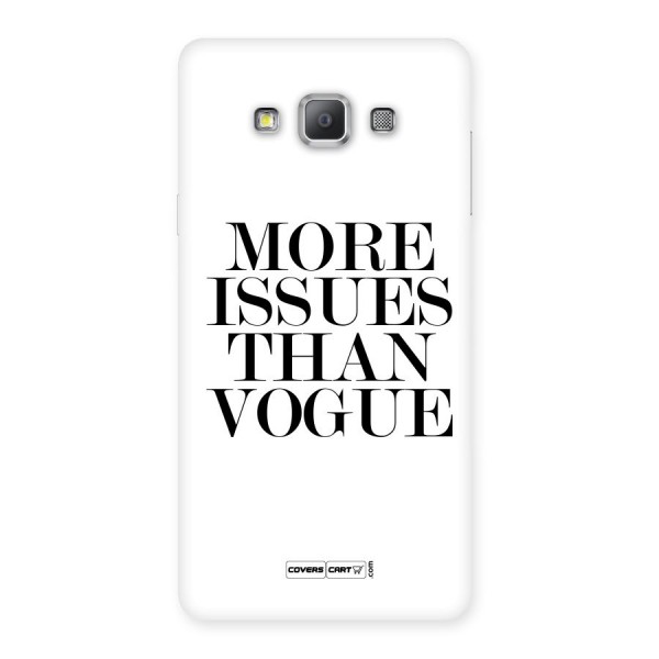 More Issues than Vogue (White) Back Case for Galaxy A7