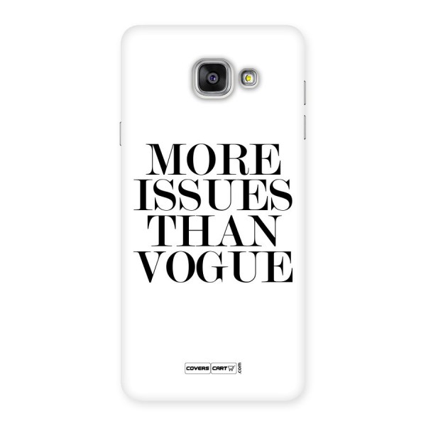 More Issues than Vogue (White) Back Case for Galaxy A7 2016