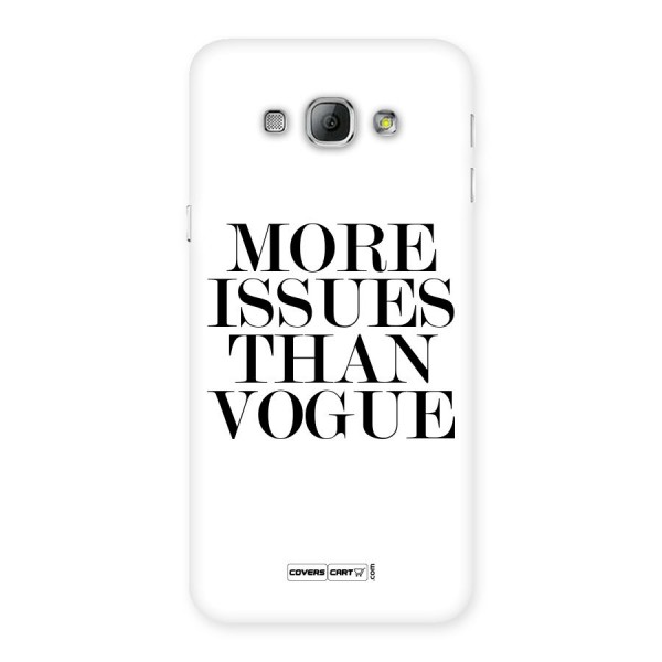 More Issues than Vogue (White) Back Case for Galaxy A8