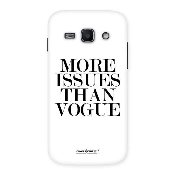 More Issues than Vogue (White) Back Case for Galaxy Ace 3