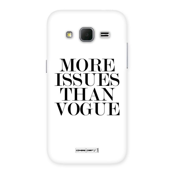 More Issues than Vogue (White) Back Case for Galaxy Core Prime