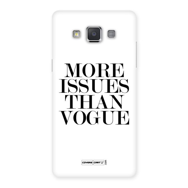 More Issues than Vogue (White) Back Case for Galaxy Grand 3