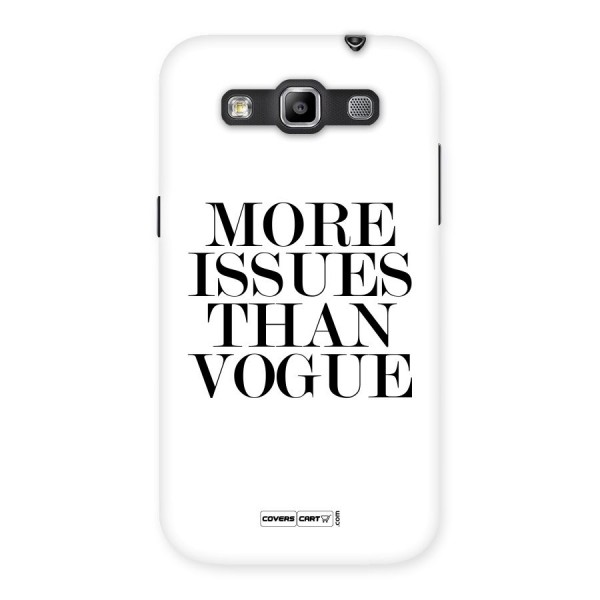 More Issues than Vogue (White) Back Case for Galaxy Grand Quattro