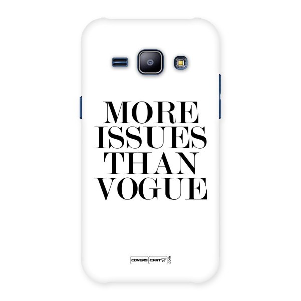 More Issues than Vogue (White) Back Case for Galaxy J1