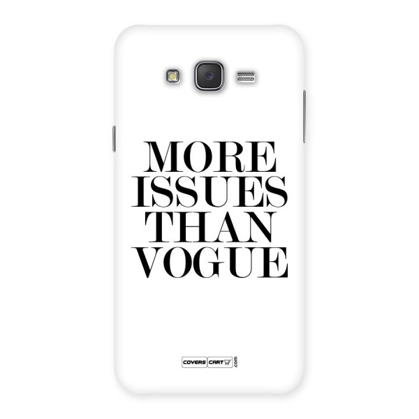 More Issues than Vogue (White) Back Case for Galaxy J7