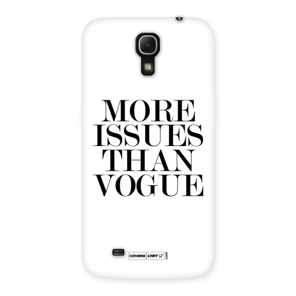 More Issues than Vogue (White) Back Case for Galaxy Mega 6.3