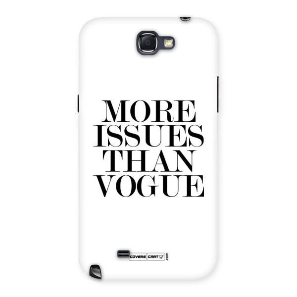 More Issues than Vogue (White) Back Case for Galaxy Note 2