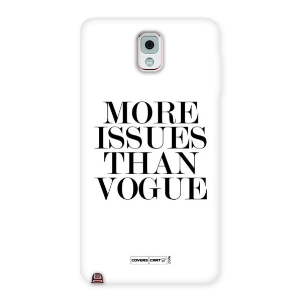 More Issues than Vogue (White) Back Case for Galaxy Note 3
