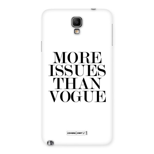 More Issues than Vogue (White) Back Case for Galaxy Note 3 Neo