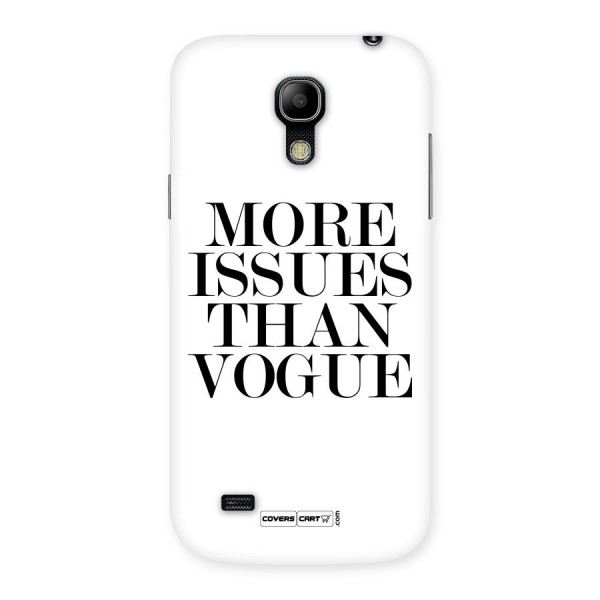 More Issues than Vogue (White) Back Case for Galaxy S4 Mini