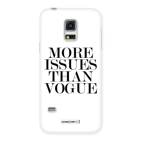 More Issues than Vogue (White) Back Case for Galaxy S5 Mini