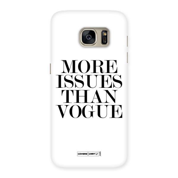 More Issues than Vogue (White) Back Case for Galaxy S7