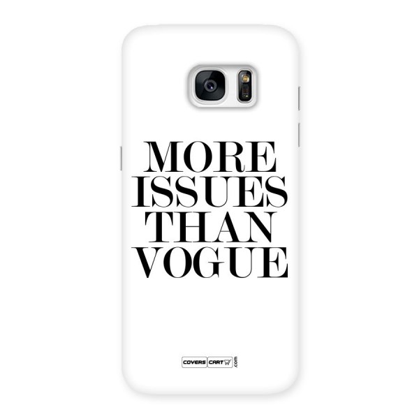 More Issues than Vogue (White) Back Case for Galaxy S7 Edge