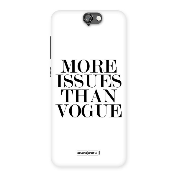 More Issues than Vogue (White) Back Case for HTC One A9