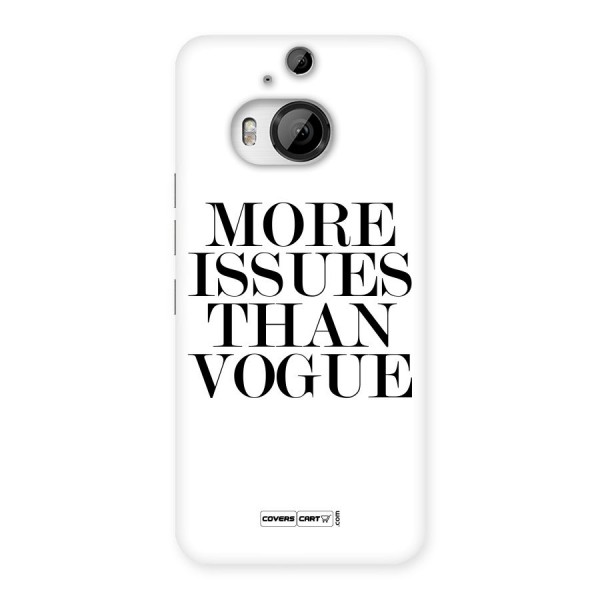 More Issues than Vogue (White) Back Case for HTC One M9 Plus