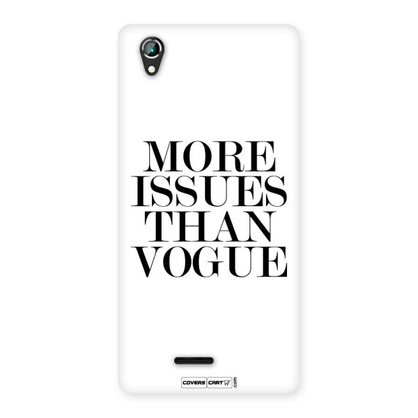 More Issues than Vogue (White) Back Case for Lava Iris 800