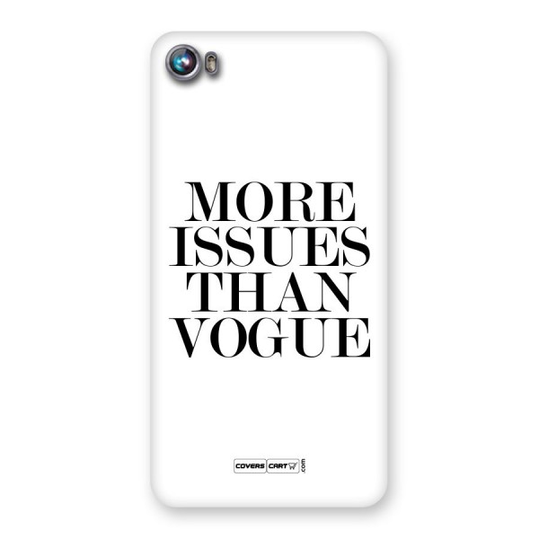 More Issues than Vogue (White) Back Case for Micromax Canvas Fire 4 A107