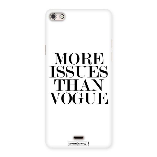 More Issues than Vogue (White) Back Case for Micromax Canvas Silver 5
