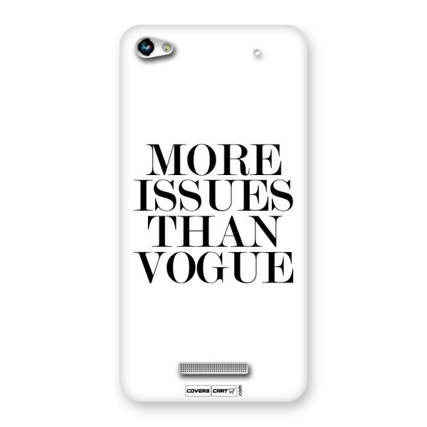 More Issues than Vogue (White) Back Case for Micromax Hue 2