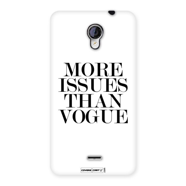 More Issues than Vogue (White) Back Case for Micromax Unite 2 A106