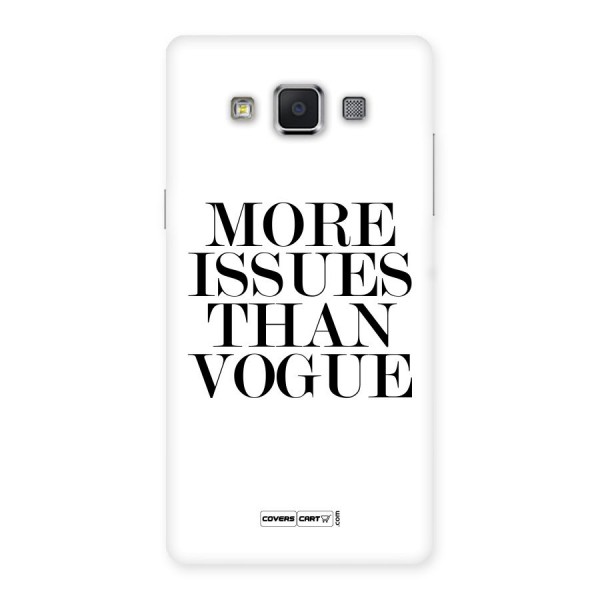 More Issues than Vogue (White) Back Case for Samsung Galaxy A5