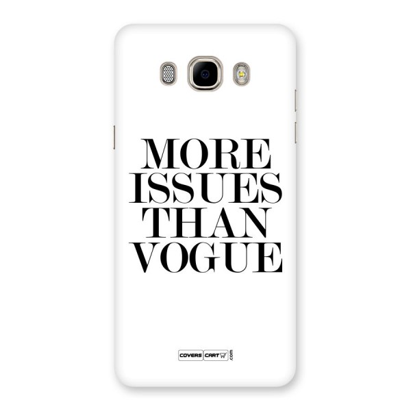 More Issues than Vogue (White) Back Case for Samsung Galaxy J7 2016