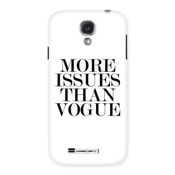 More Issues than Vogue (White) Back Case for Samsung Galaxy S4