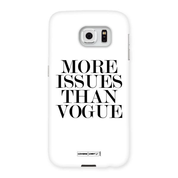 More Issues than Vogue (White) Back Case for Samsung Galaxy S6