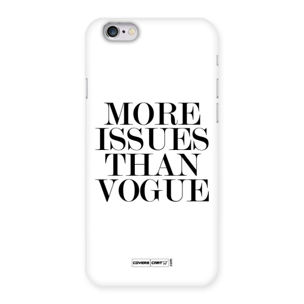 More Issues than Vogue (White) Back Case for iPhone 6 6S