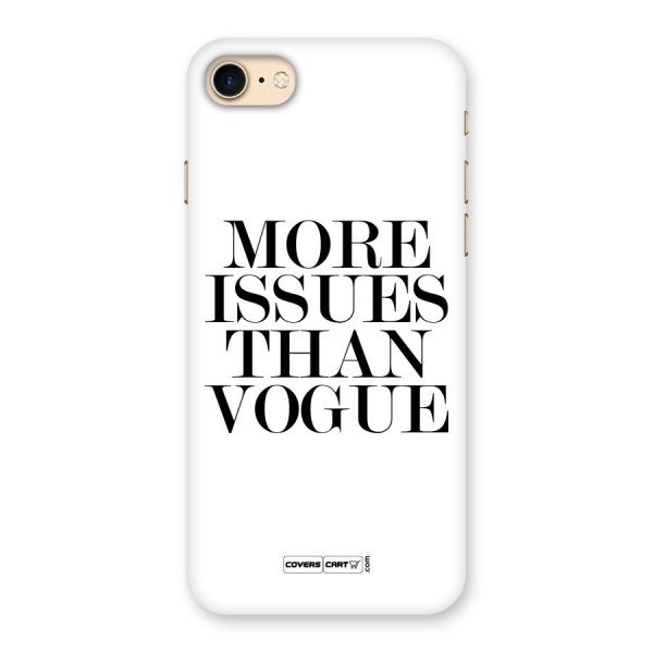 More Issues than Vogue (White) Back Case for iPhone 7
