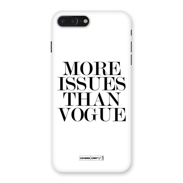 More Issues than Vogue (White) Back Case for iPhone 7 Plus