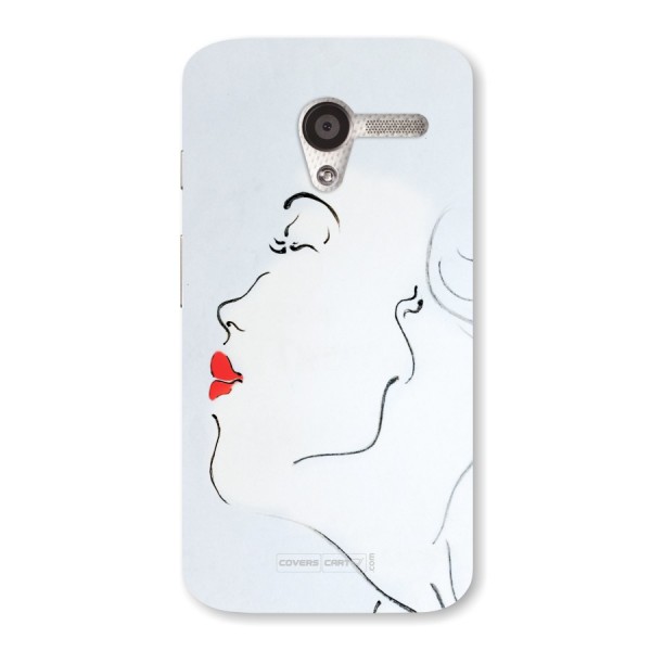 Girl in Red Lipstick Back Case for For Moto X