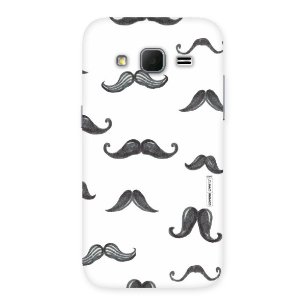 Moustache Pattern (Black) Back Case for Galaxy Core Prime