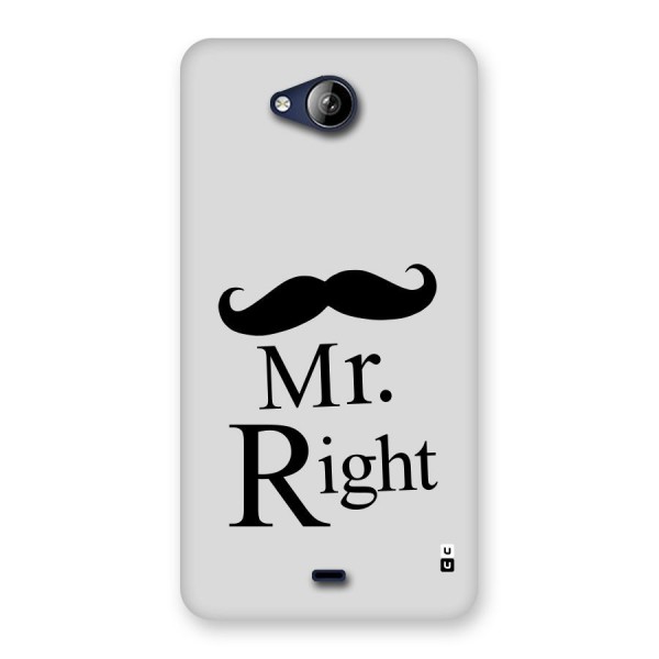 Mr. Right. Back Case for Canvas Play Q355