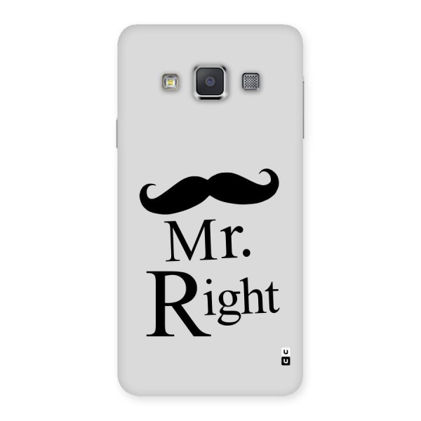 Mr. Right. Back Case for Galaxy A3