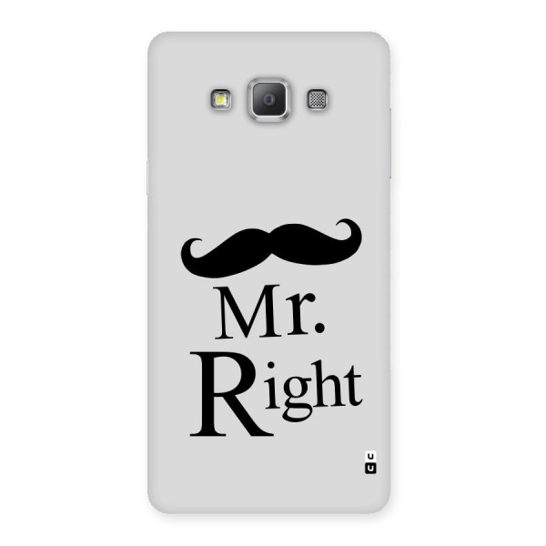Mr. Right. Back Case for Galaxy A7