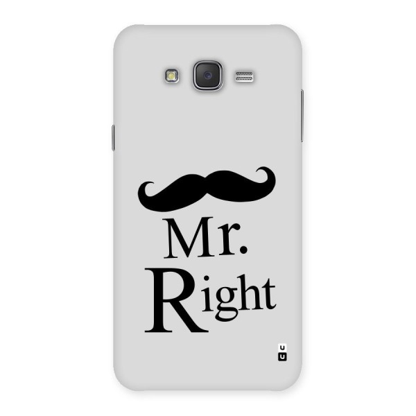 Mr. Right. Back Case for Galaxy J7