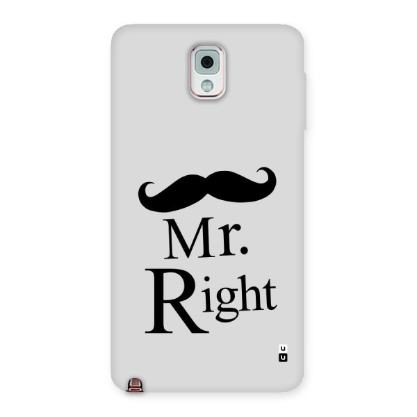 Mr. Right. Back Case for Galaxy Note 3