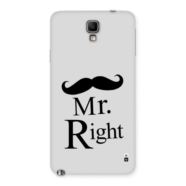 Mr. Right. Back Case for Galaxy Note 3 Neo
