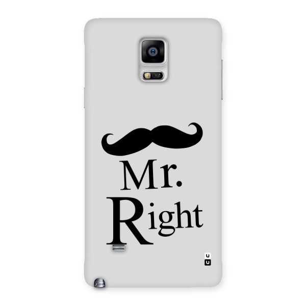 Mr. Right. Back Case for Galaxy Note 4