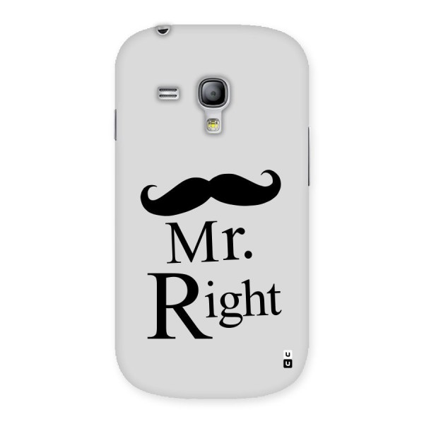 Mr. Right. Back Case for Galaxy S3 Mini