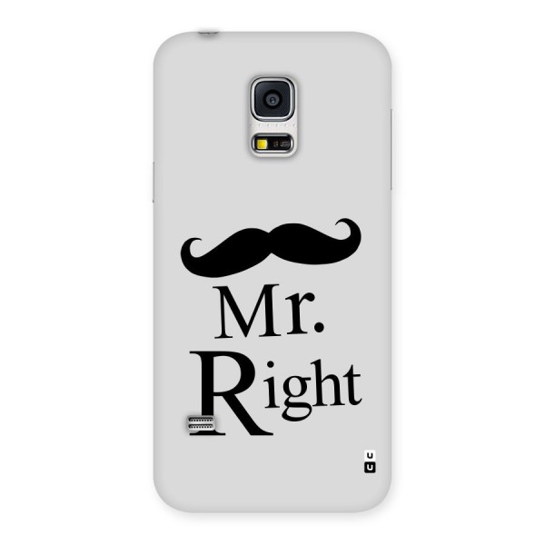 Mr. Right. Back Case for Galaxy S5 Mini