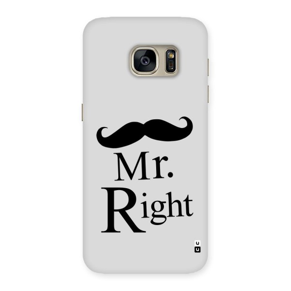 Mr. Right. Back Case for Galaxy S7