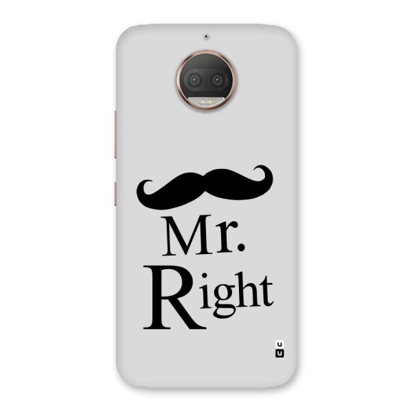Mr. Right. Back Case for Moto G5s Plus