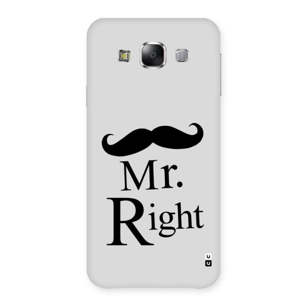 Mr. Right. Back Case for Samsung Galaxy E5