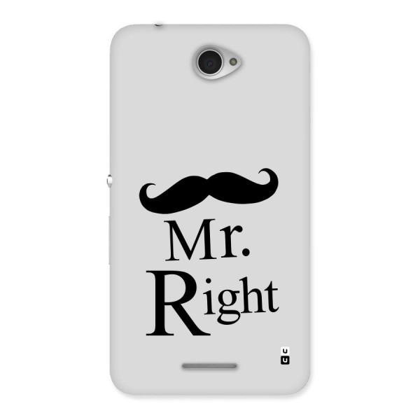 Mr. Right. Back Case for Sony Xperia E4