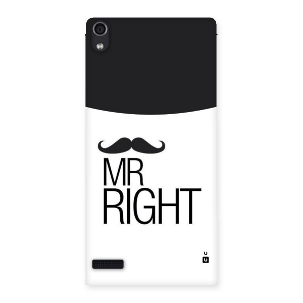 Mr. Right Moustache Back Case for Ascend P6