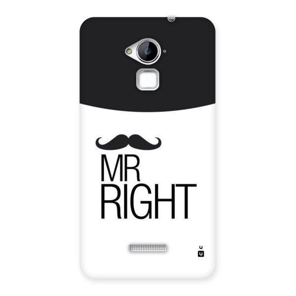 Mr. Right Moustache Back Case for Coolpad Note 3