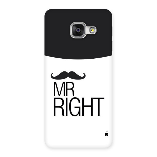 Mr. Right Moustache Back Case for Galaxy A3 2016